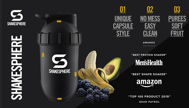 Multi-award winning shaker bottles