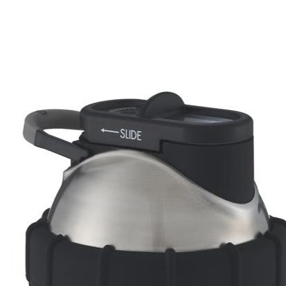 ShakeSphere Steel Slide Cap for Matte Black Protein shaker bottle