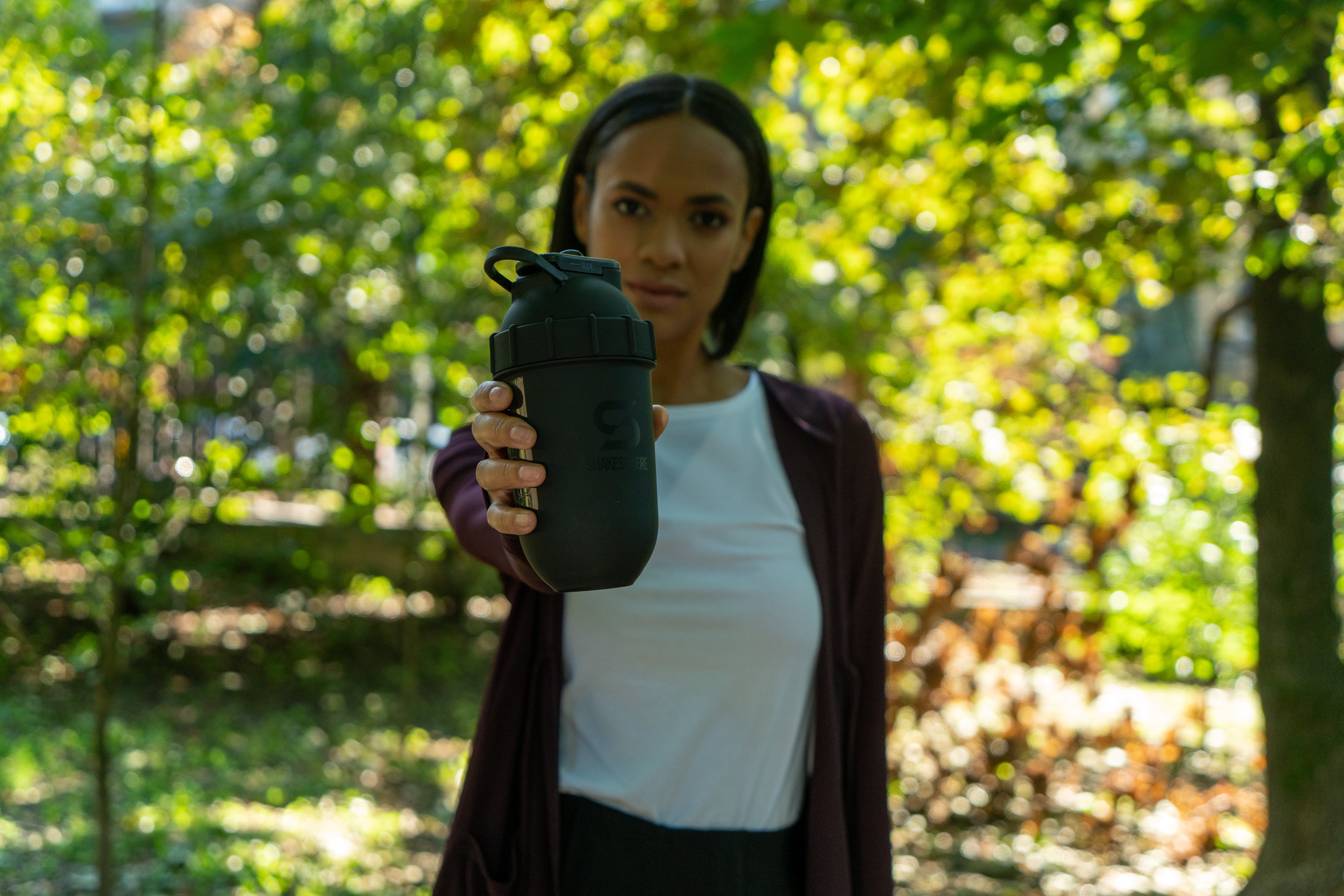 700mls ShakeSphere Tumbler View Matte Black/Black Window