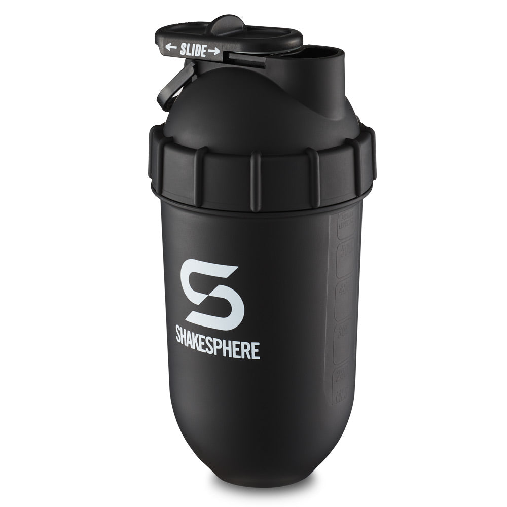 700mls ShakeSphere Tumbler Original Matte Black/White Logo