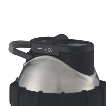 ShakeSphere Steel Slide Cap for Matte Black Protein shaker bottle